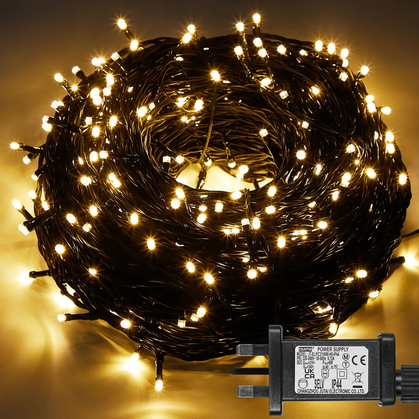 Outdoor Black Wire Fairy String Lights