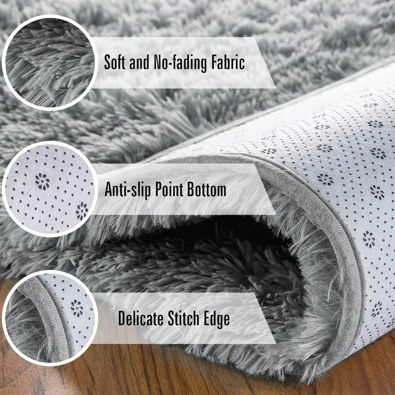 Indoor Soft Fluffy Bedroom Rug