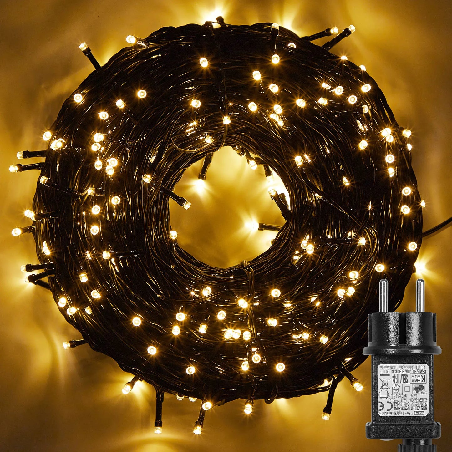 Outdoor Black Wire Fairy String Lights