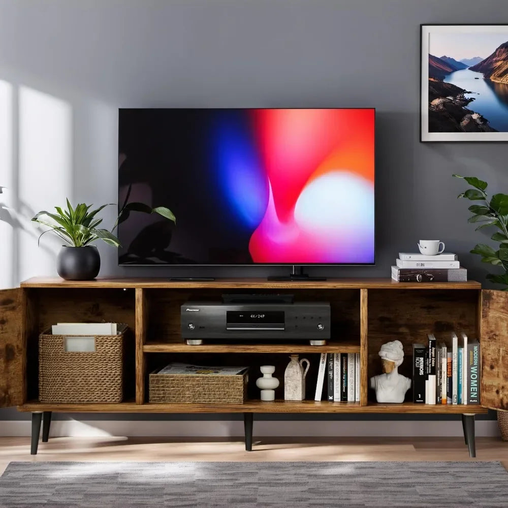 Retro Style Modern Entertainment Media Center