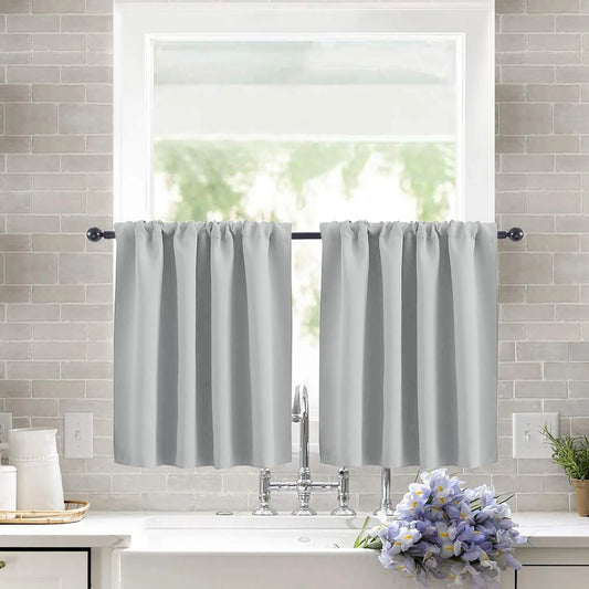 Solid Small Panel Curtains