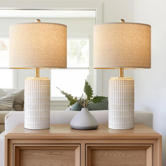 Modern Ceramic Table Lamp Set