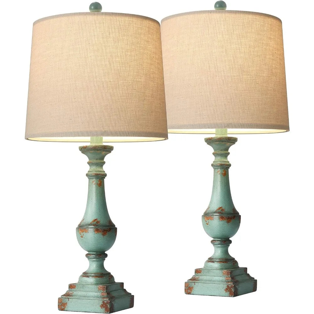 Farmhouse Table Lamp Set