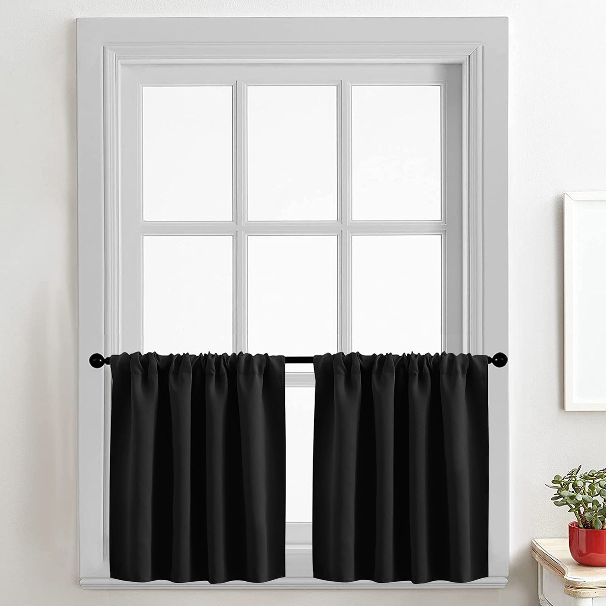 Solid Small Panel Curtains